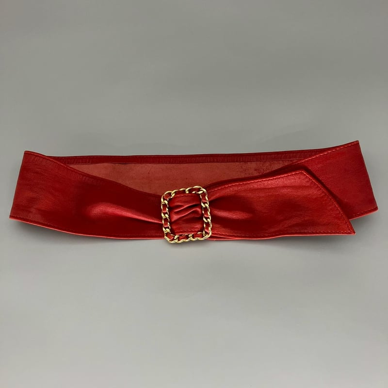 CHANEL (シャネル) ヴィンテージ レザー レッド ベルト | Cattleya Vin