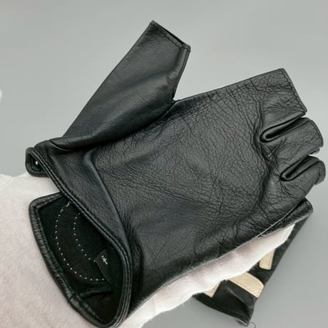 CHANEL (シャネル) ヴィンテージ ロゴ ココマーク レザー 手袋 グローブ
