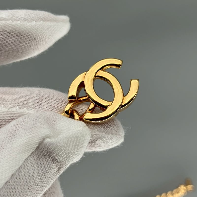 CHANEL (シャネル) ヴィンテージ ココマーク ターンロック ネックレス