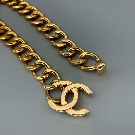 CHANEL (シャネル) ヴィンテージ デカココ ターンロック ココマーク ネックレス