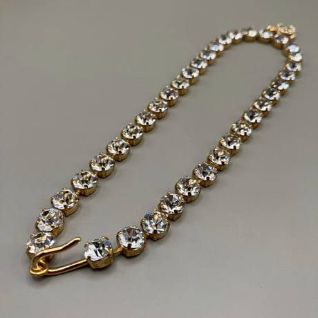 CHANEL (シャネル) ヴィンテージ ラインストーン ココマーク ネックレス