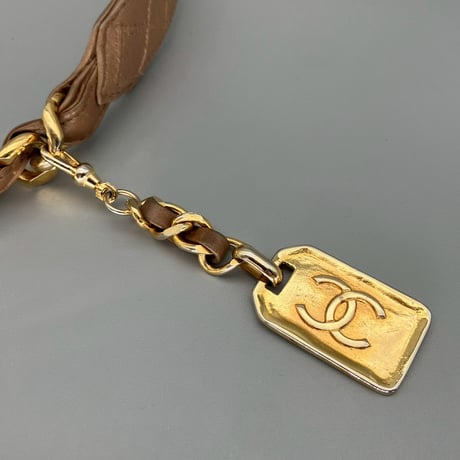 CHANEL (シャネル) ヴィンテージ 31 RUE CAMBON レザー チェーン ベルト