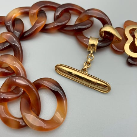 CHANEL (シャネル) ヴィンテージ べっ甲 ハート ココマーク ブレスレット