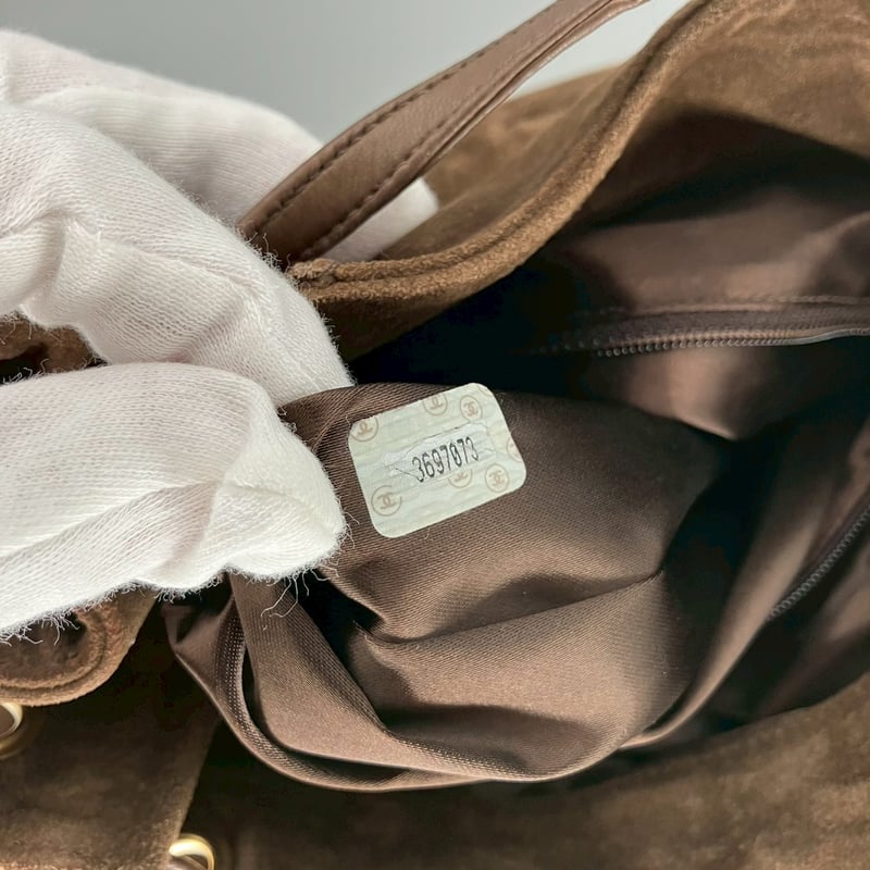 CHANEL (シャネル) ヴィンテージ スエード ココマーク リュックサック