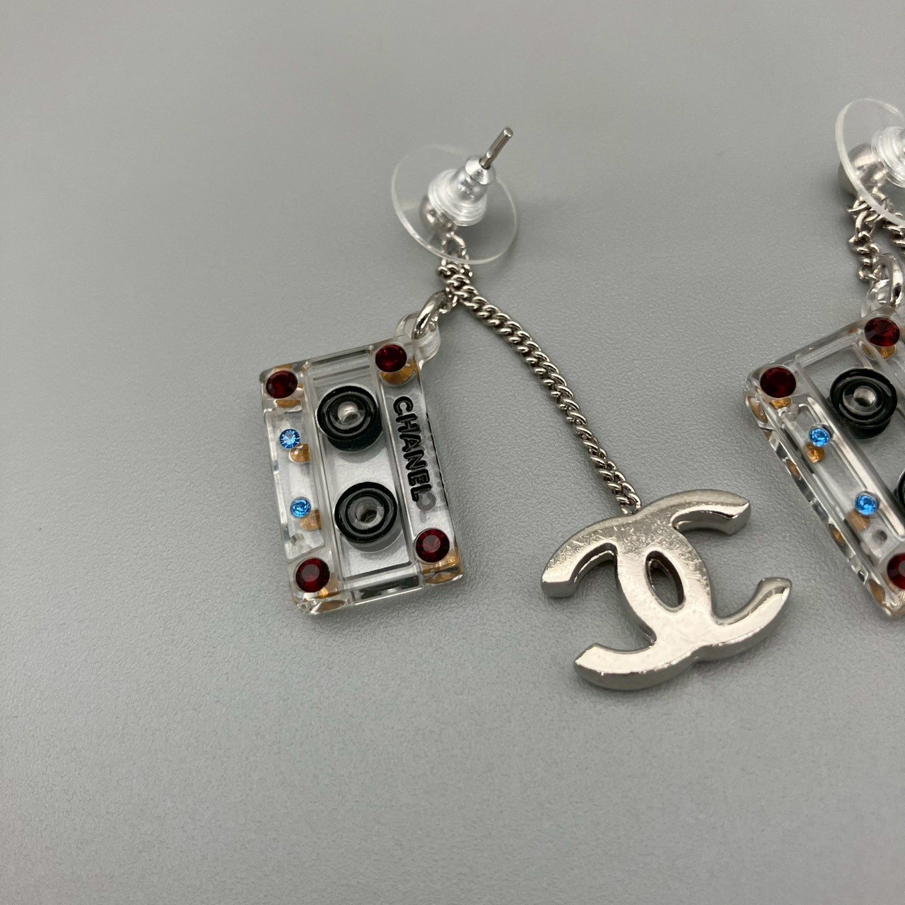 CHANEL (シャネル) ヴィンテージ カセットテープ ココマーク ピアス