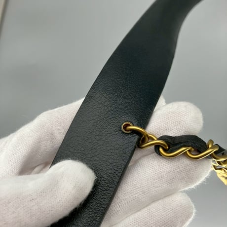 CHANEL (シャネル) ヴィンテージ マトラッセ ココマーク ターンロック チェーン ベルト
