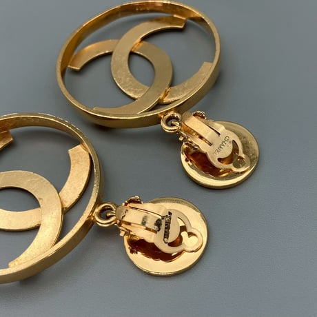 CHANEL (シャネル) ヴィンテージ デカココ ココマーク スイング イヤリング