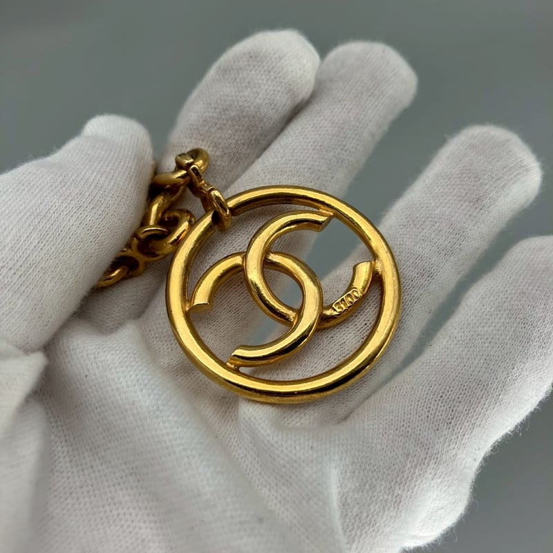 CHANEL (シャネル) ヴィンテージ ココマーク ロングチェーン