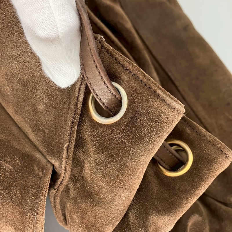 CHANEL (シャネル) ヴィンテージ スエード ココマーク リュックサック