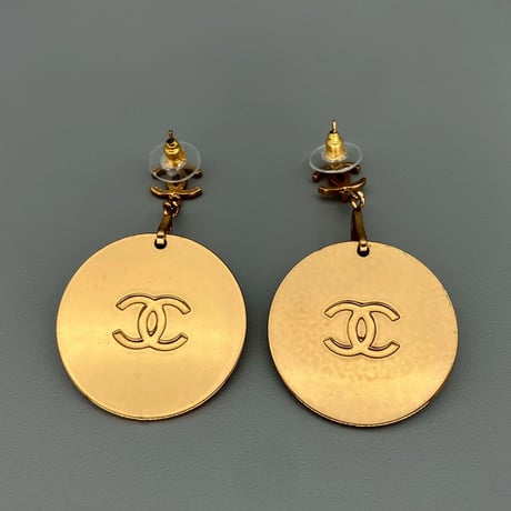 CHANEL (シャネル) ヴィンテージ ココマーク ラウンド ピアス