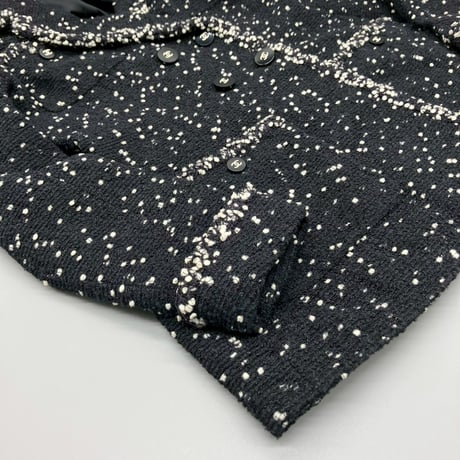 CHANEL (シャネル) ヴィンテージ ツイード 粉雪 ココボタン ジャケット