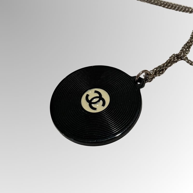 CHANEL シャネル　ブラック ネックレス　アクセサリー　ヴィンテージ CHANEL シャネル ヴィンテージ ネックレス ブラック×ゴールド