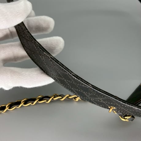 CHANEL (シャネル) ヴィンテージ マトラッセ ターンロック ココマーク チェーン ベルト