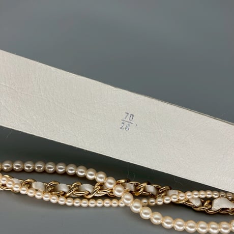 CHANEL (シャネル) リボン パール ボタン ベルト