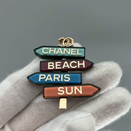 CHANEL (シャネル) サインボード ロゴ ココマーク ブローチ