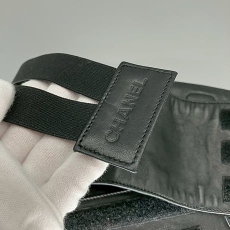 CHANEL (シャネル) ロゴ ラムスキン ベルト コルセット