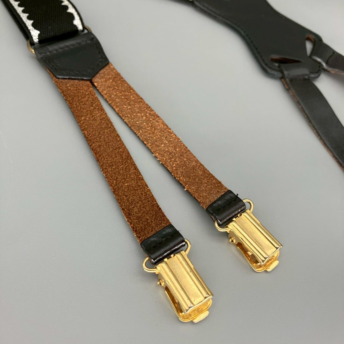 CHANEL (シャネル) ヴィンテージ ココマーク ロゴ サスペンダー