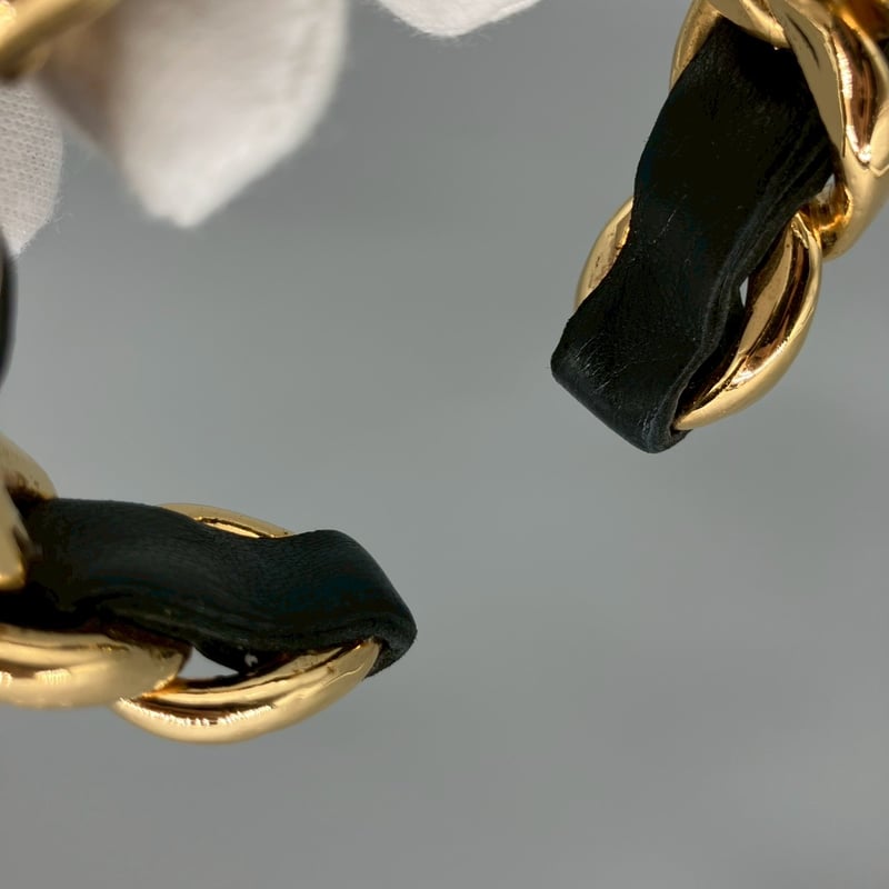 CHANEL (シャネル) ヴィンテージ レザー チェーン ブレスレット