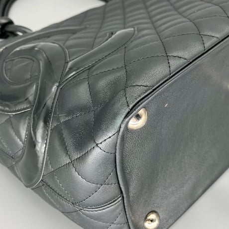 CHANEL (シャネル) ヴィンテージ マトラッセ カンボンライン ココマーク ハンドバッグ トートバッグ