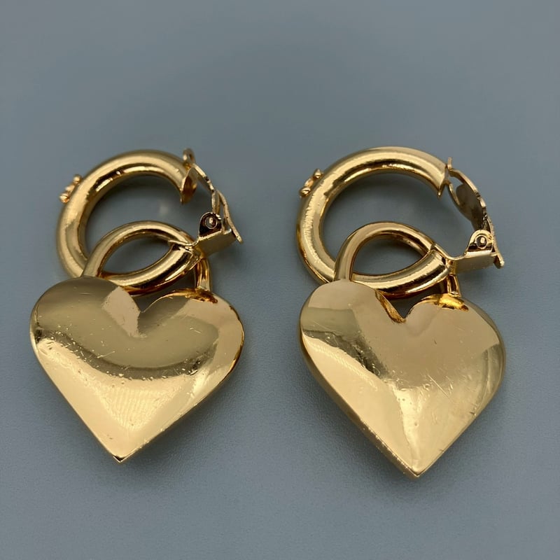 CHANEL (シャネル) ヴィンテージ ハート ココマーク カラーストーン