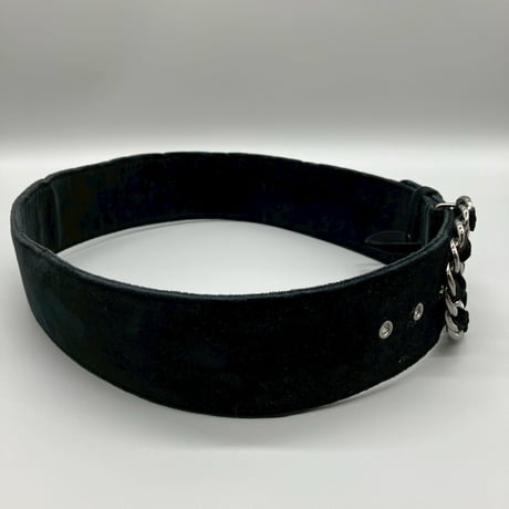 CHANEL (シャネル) ヴィンテージ ベロア ベルベット チェーン ベルト