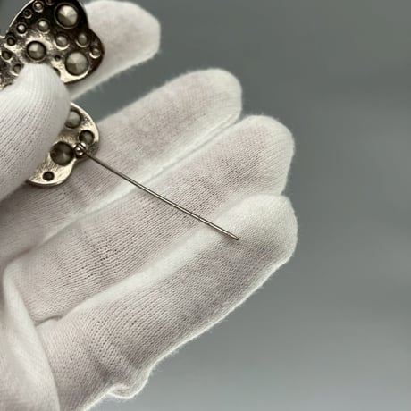CHANEL (シャネル) ヴィンテージ ココマーク クローバー ラインストーン ブローチ