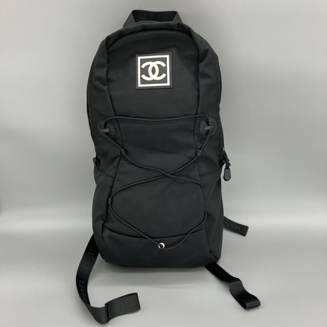 CHANEL (シャネル) ヴィンテージ スポーツライン ココマーク ブラック リュックサック バックパック