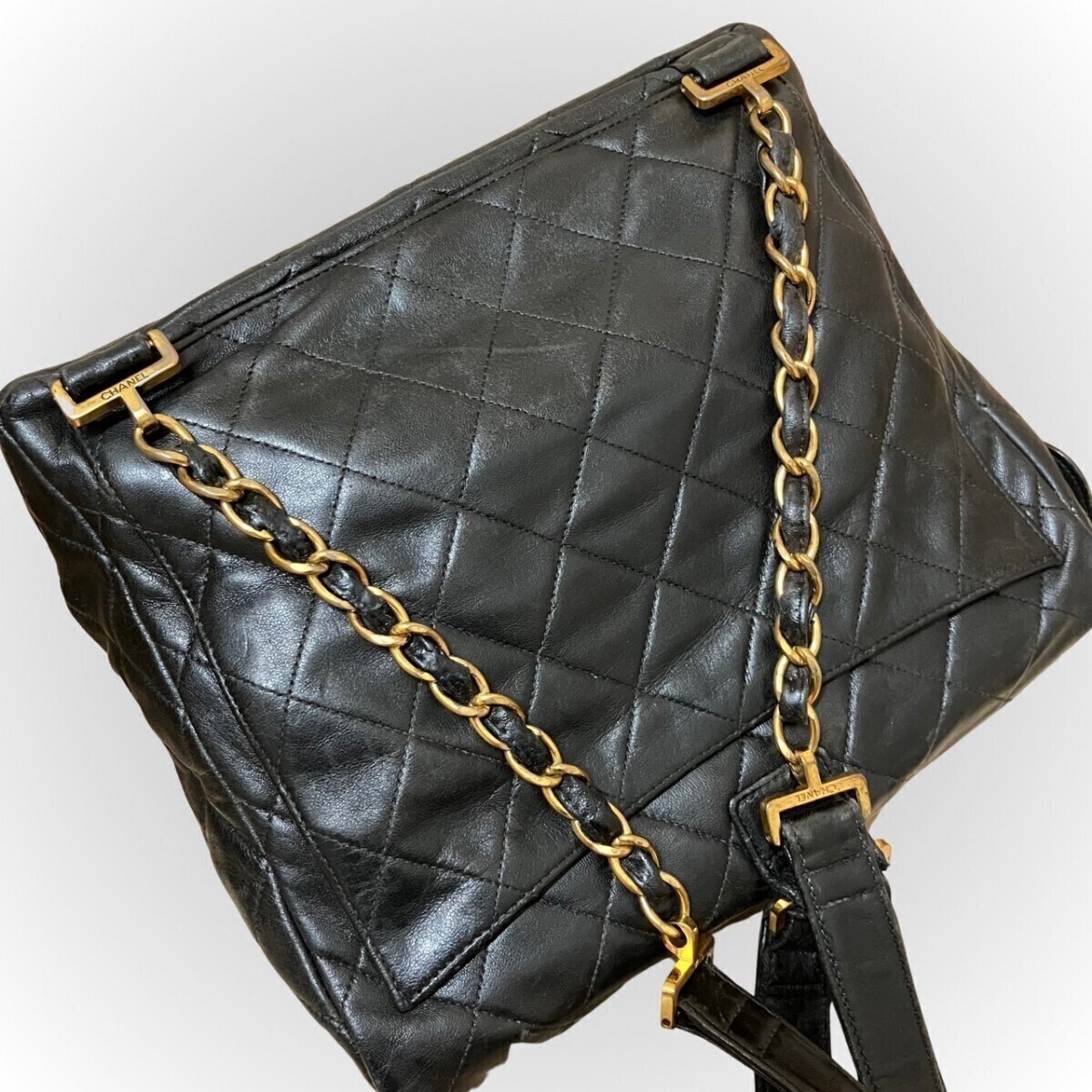CHANEL シャネル リュック マトラッセ ベロア 美品 正規品 ヴィンテージ CHANEL - シャネル マトラッセ リュック ベロア レザー