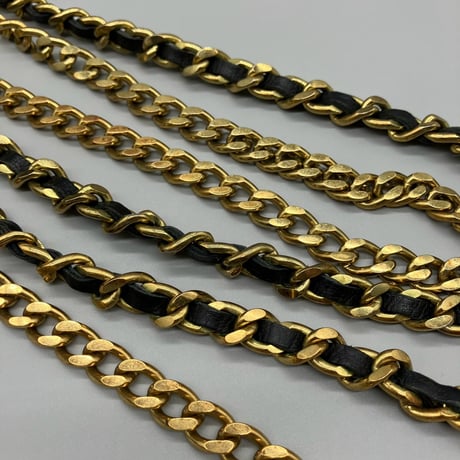 CHANEL (シャネル) ヴィンテージ ココマーク ダブルチェーン ベルト