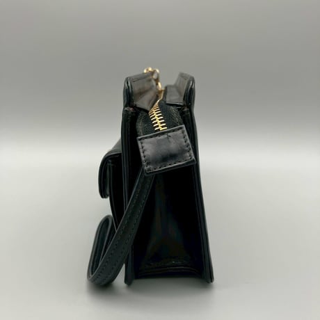 CHANEL (シャネル) ヴィンテージ ターンロック ココマーク レザー クラッチバッグ ハンドバッグ