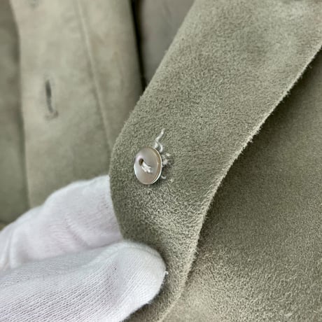 CHANEL (シャネル) ヴィンテージ レザー ロゴボタン ジャケット