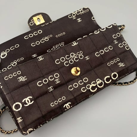 CHANEL (シャネル) ヴィンテージ チョコバー COCO ココマーク ショルダーバッグ