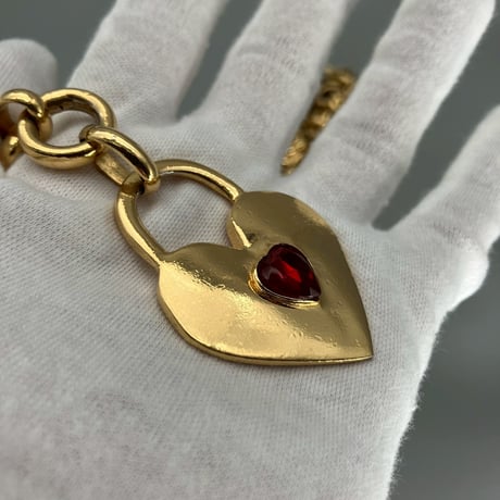CHANEL (シャネル) ヴィンテージ ハート 2連 チェーンベルト