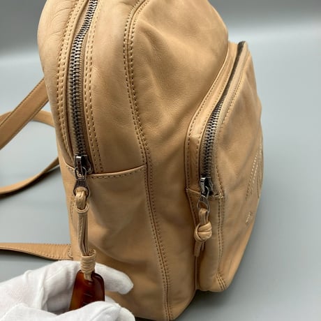 CHANEL (シャネル) ヴィンテージ デカココ ココマーク ベージュ リュックサック バックパック