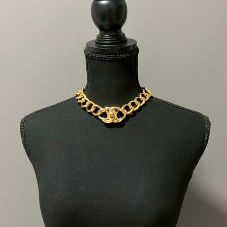 CHANEL (シャネル) ヴィンテージ デカココ ターンロック ココマーク ネックレス