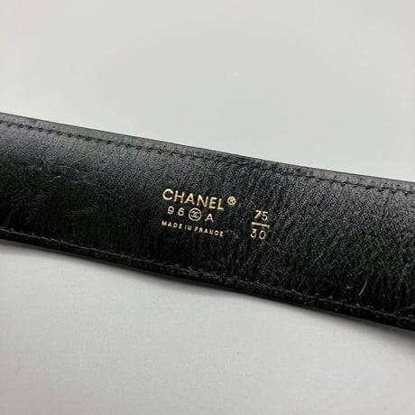 CHANEL (シャネル) ヴィンテージ デカココ ココマーク レザーベルト