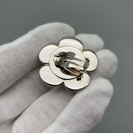 CHANEL (シャネル) ヴィンテージ カメリア フラワー アシンメトリー イヤリング