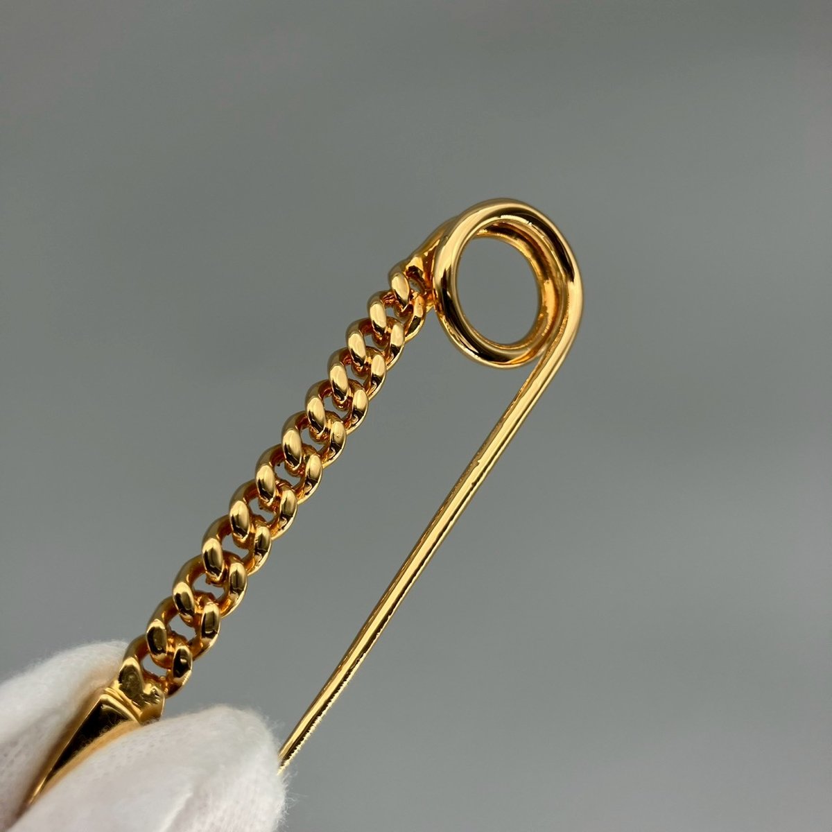 CHANEL (シャネル) ヴィンテージ 安全ピン クローバー ブローチ