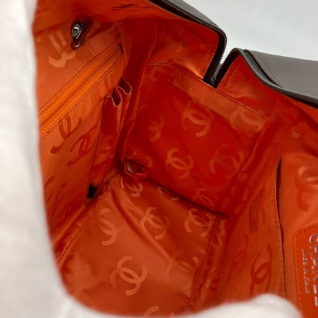 CHANEL (シャネル) ヴィンテージ マトラッセ カンボンライン ココマーク マルチポケット ハンドバッグ