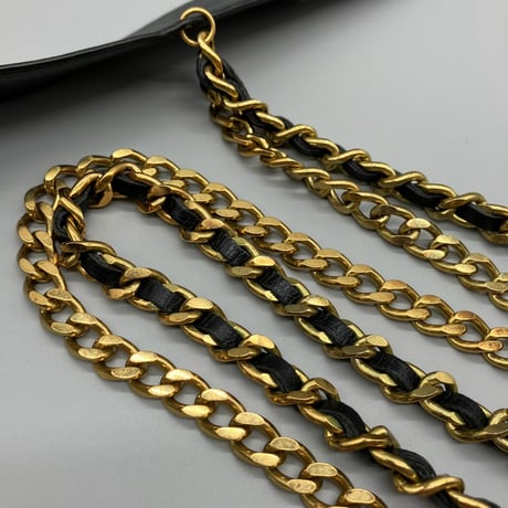 CHANEL (シャネル) ヴィンテージ ココマーク ダブルチェーン ベルト