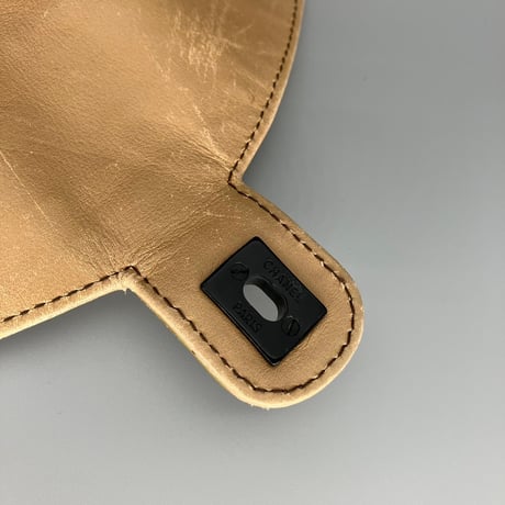 CHANEL (シャネル) ヴィンテージ ターンロック ベージュ リュックサック バックパック