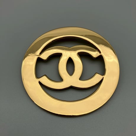 CHANEL (シャネル) ヴィンテージ デカココ ココマーク ラウンド ブローチ