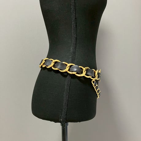 CHANEL (シャネル) ヴィンテージ ロゴ ココマーク メダル チェーン ベルト