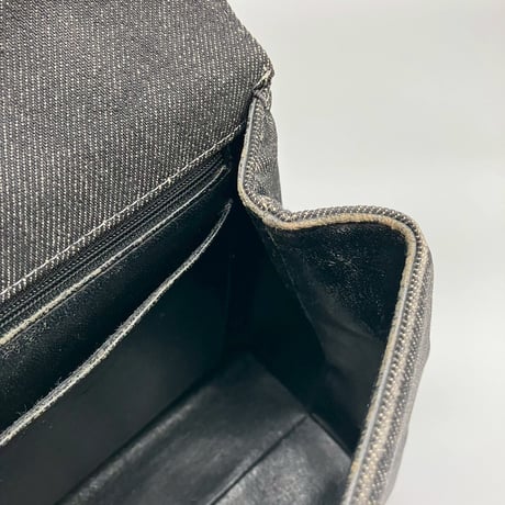 CHANEL (シャネル) ヴィンテージ デニム ターンロック ココマーク ケリー ハンドバッグ