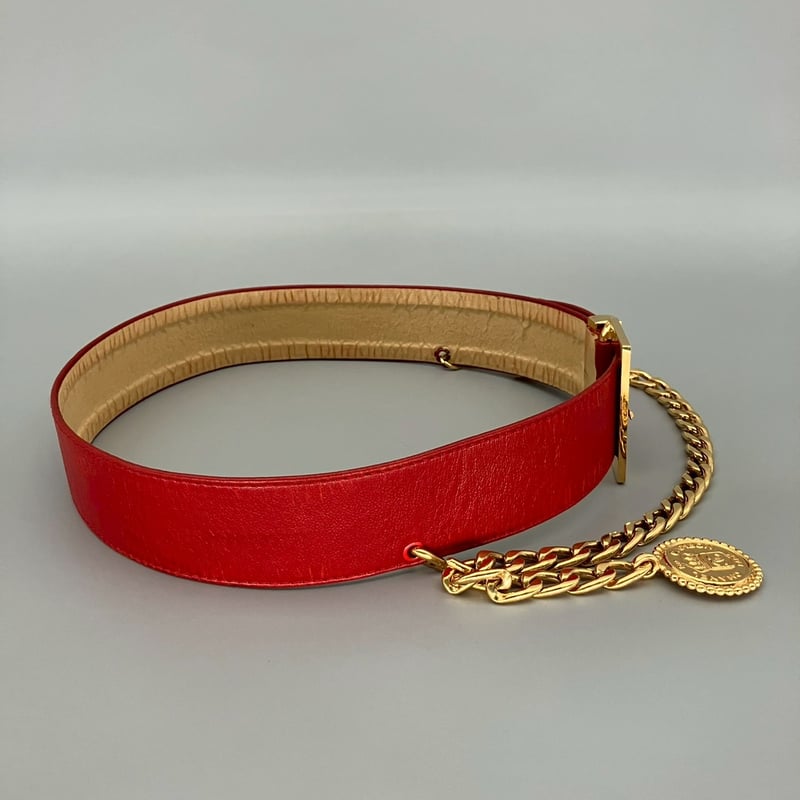 CHANEL (シャネル) ヴィンテージ ココマーク ロゴ チェーン ベルト