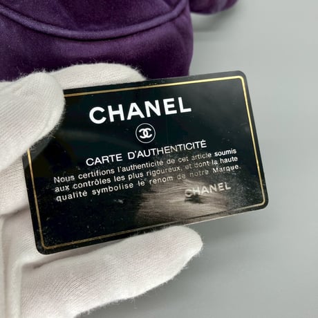 CHANEL (シャネル) ヴィンテージ スエード ツイスト ターンロック ココマーク ハンドバッグ