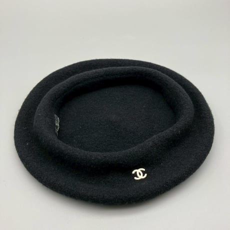 CHANEL (シャネル) ヴィンテージ ココマーク 帽子 ベレー帽