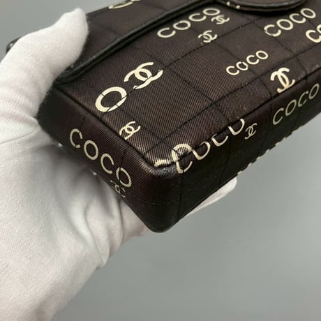 CHANEL (シャネル) ヴィンテージ チョコバー COCO ココマーク ショルダーバッグ