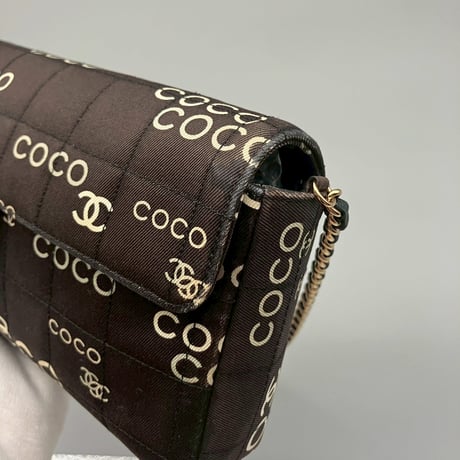 CHANEL (シャネル) ヴィンテージ チョコバー COCO ココマーク ショルダーバッグ