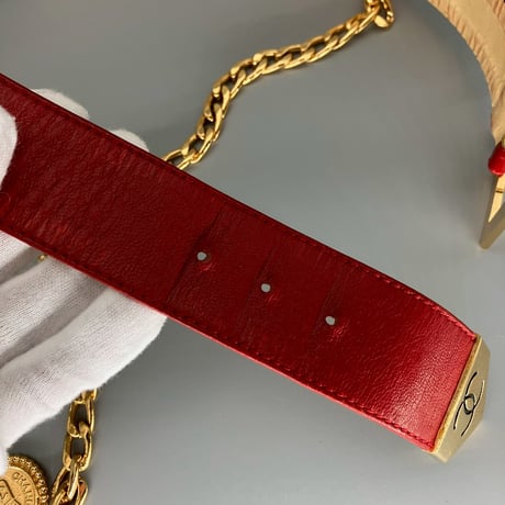 CHANEL (シャネル) ヴィンテージ ココマーク ロゴ チェーン ベルト